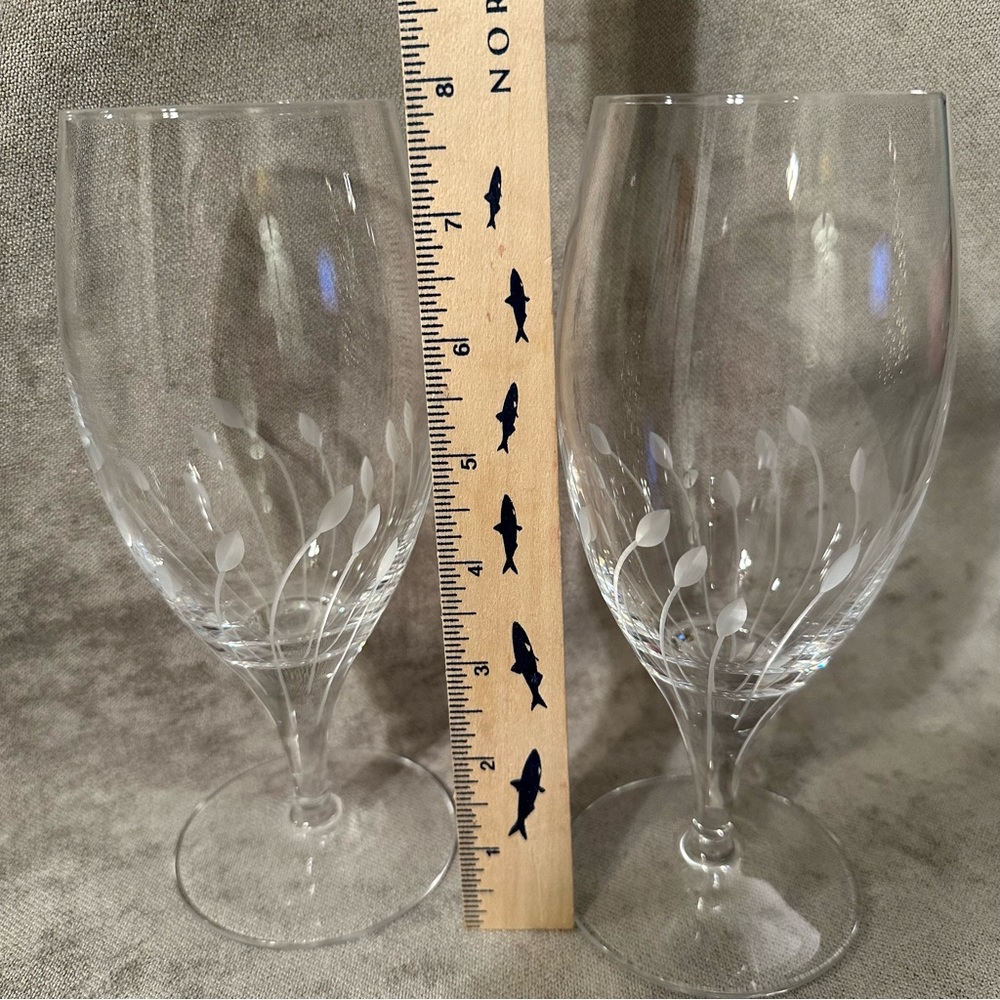 Pilsner Two Cristal D’Arques Nova 16 oz Crystal Iced Tea Beverage Glass 8” Tall